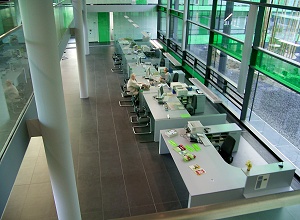  Blick in das Servicezentrum